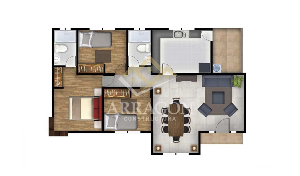 Modelo Toronto · Casas Arragón